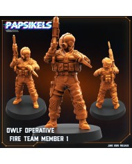 OWLF Operative Fire Team Member - 1|Papsikels Miniatures|Humans