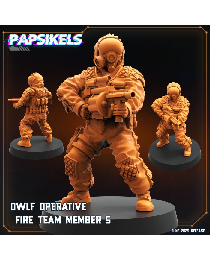 OWLF Operative Fire Team Member - 5|Papsikels Miniatures