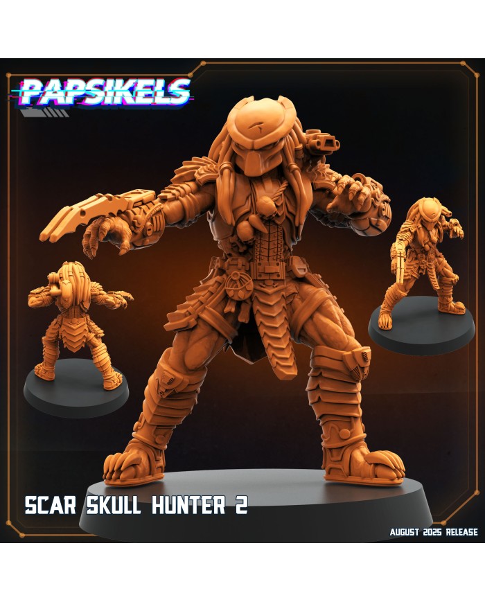 Scar Skull Hunter - 2|Papsikels Miniatures|Young Skull Hunters