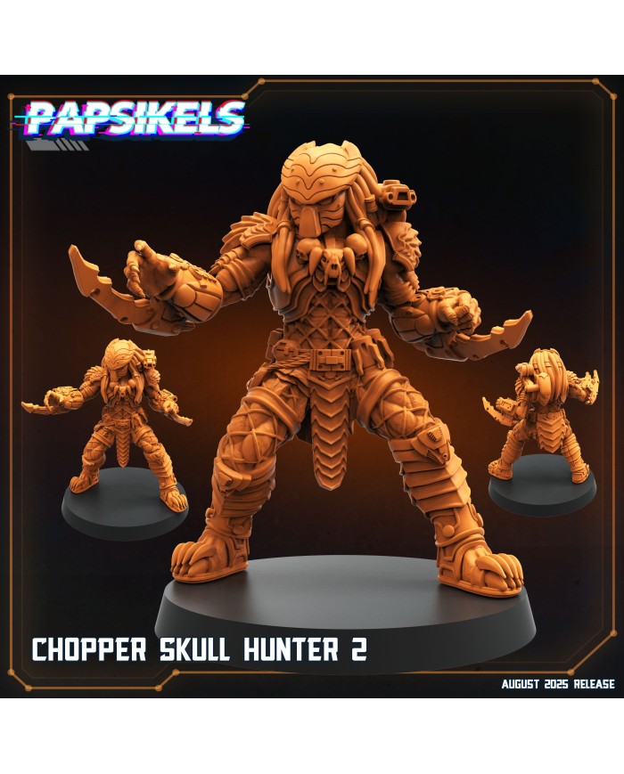 Skull Hunter Chopper - B|Papsikels Miniatures|Skull Hunters Jóvenes