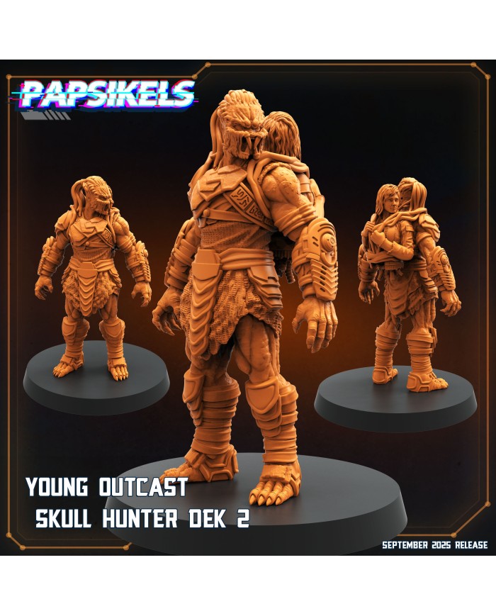 Young Outcast Skull Hunter Dek - 2|Papsikels Miniatures|Young Skull Hunters