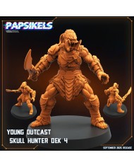 Young Outcast Skull Hunter Dek - 4|Papsikels Miniatures|Young Skull Hunters
