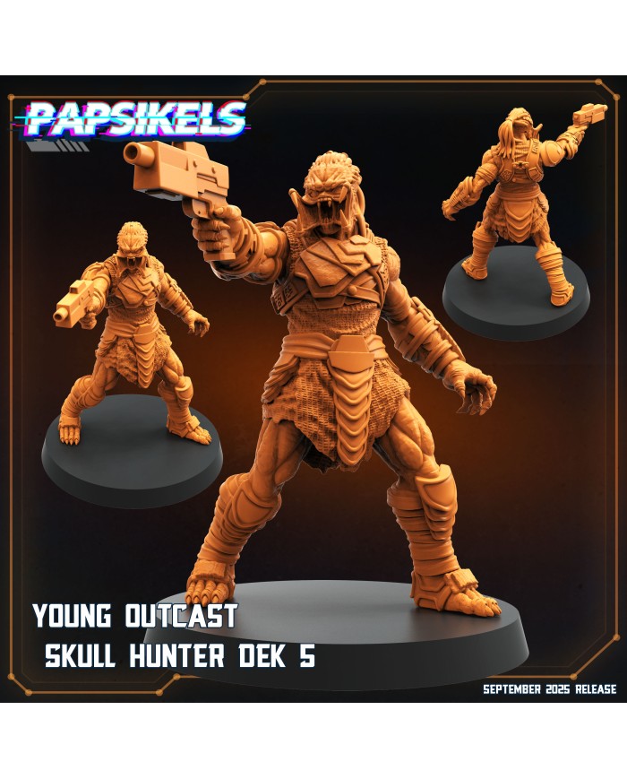 Young Outcast Skull Hunter Dek - 5|Papsikels Miniatures|Young Skull Hunters