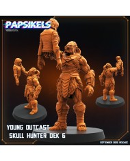 Young Outcast Skull Hunter Dek - 6|Papsikels Miniatures|Young Skull Hunters