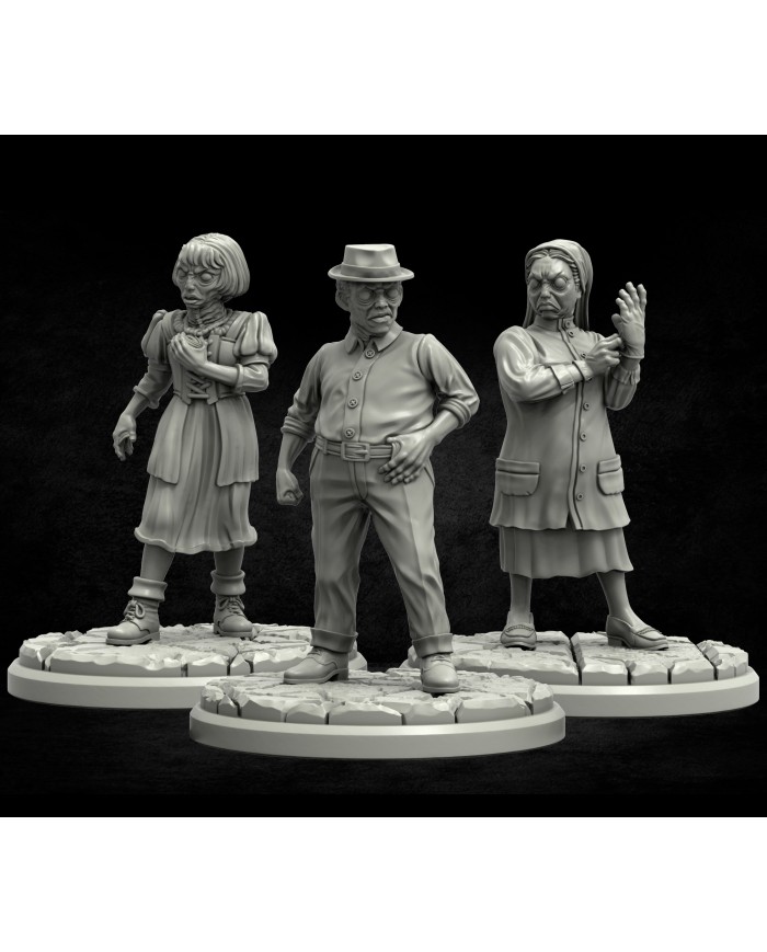 Tres Híbridos - A|Adaevy Creations|Humanoides de Cthulhu