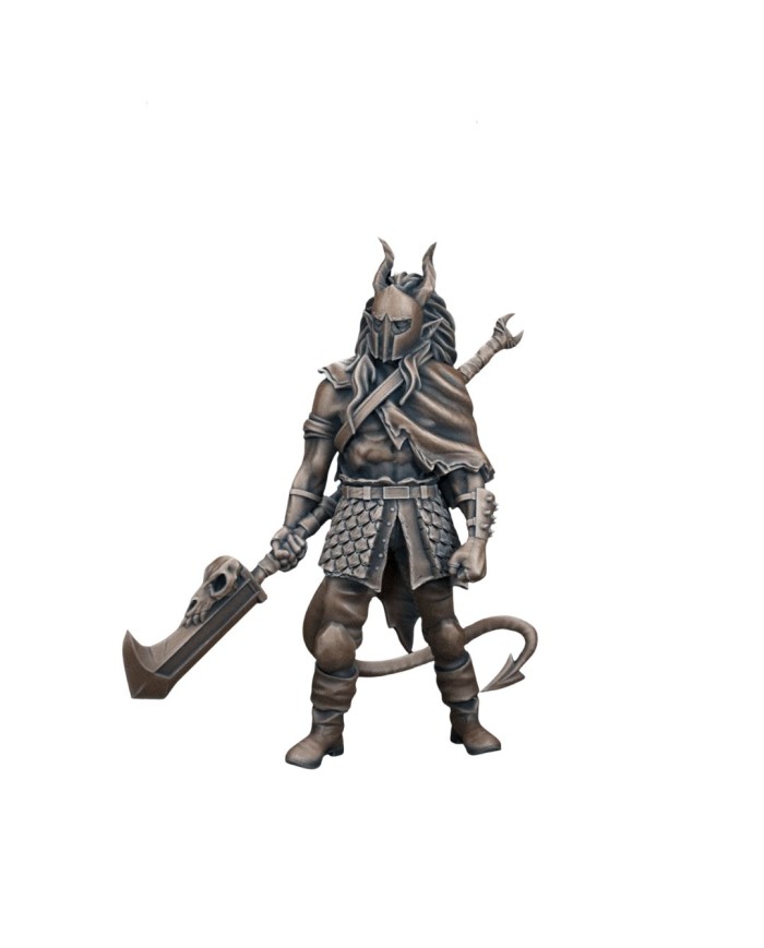 Tiefling Barbarian Male|TytanTroll Miniatures|Barbarians Tiefling Barbarian Male|TytanTroll Miniatures|Barbarians