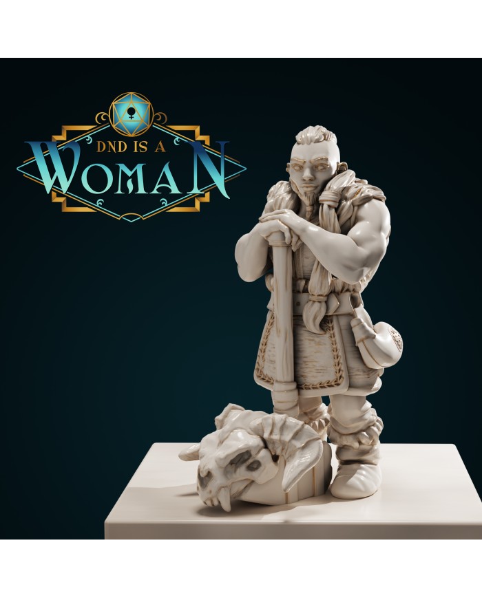 Dwarf Barbarian Female - Thurronye|The Printing Goes Ever On|Barbarians