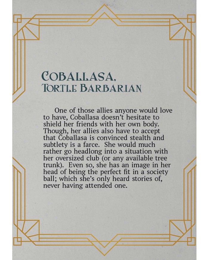 Tortle Barbarian Female - Coballasa|The Printing Goes Ever On|Barbarians