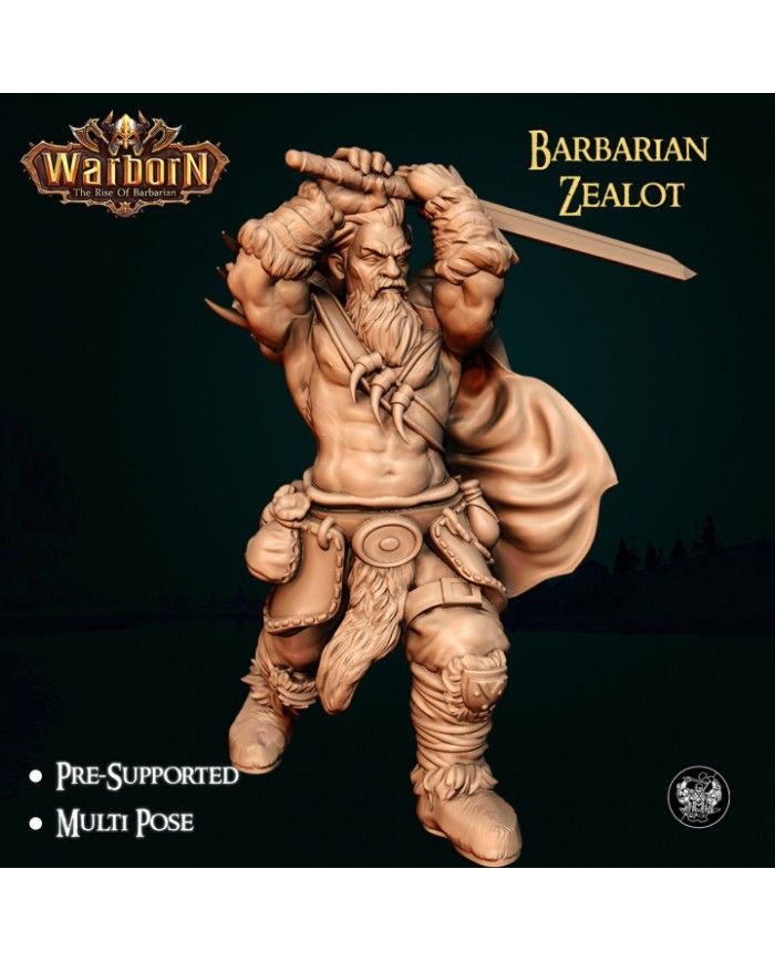 Human Barbarian Zealot - B|The Master Forge|Barbarians Human Barbarian Zealot - B|The Master Forge|Barbarians