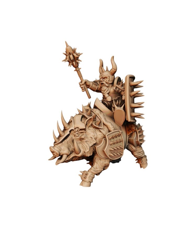 Dwarven Battlerager Barbarian on War Boar|The Master Forge|Barbarians Dwarven Battlerager Barbarian on War Boar|The Master Forge|Barbarians