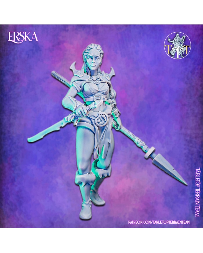 Human Barbarian – Erska|Tabletop Terrain Team|Barbarians