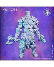 Human Barbarian – Chief Cahir|Tabletop Terrain Team|Barbarians
