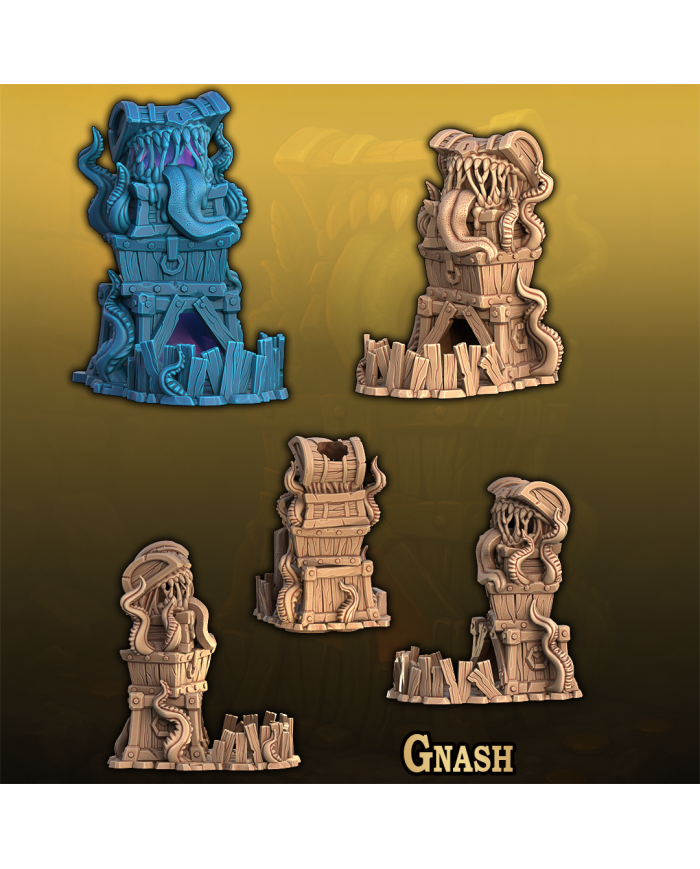 Gnash Dice Tower|Fantasy 3D Tabletop|Fantasy Dice Towers