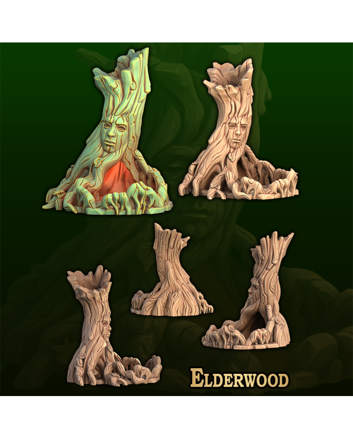 Torre de Dados Elderwood|Fantasy 3D Tabletop|Torres de Dados de Fantasía
