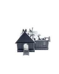 Kingdom of Saxonia - Inn House Ruined|Conquest Creations|Kingdom of Saxonia Terrain