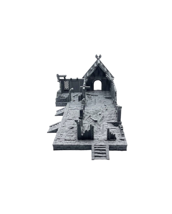 Kingdom of Saxonia - Inn House Ruined|Conquest Creations|Kingdom of Saxonia Terrain