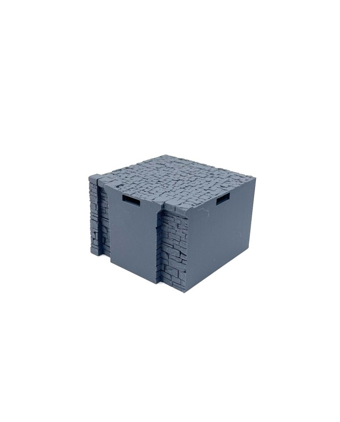Ancrabourg quay wall T Junction|3DLayeredscenery|Medieval Town Ancrabourg quay wall T Junction|3DLayeredscenery|Medieval Town