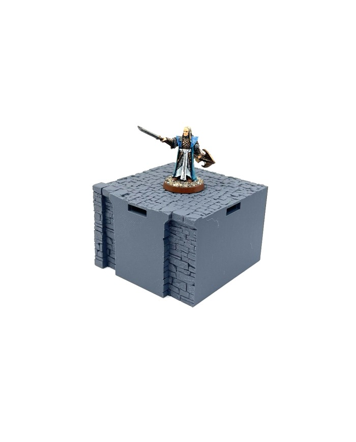Ancrabourg quay wall T Junction|3DLayeredscenery|Medieval Town Ancrabourg quay wall T Junction|3DLayeredscenery|Medieval Town