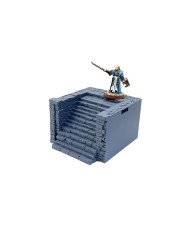 Muro del muelle de Ancrabourg - Escaleras Anchas|3DLayeredscenery|Ciudad Medieval Muro del muelle de Ancrabourg - Escaleras Anchas|3DLayeredscenery|Ciudad Medieval