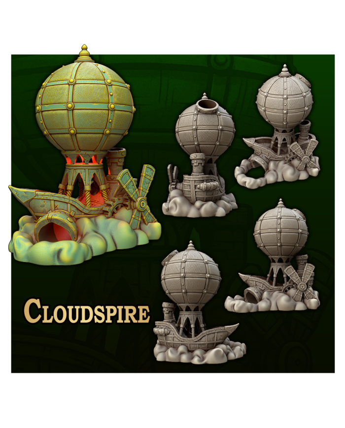 Cloudspire Dice Tower|Fantasy 3D Tabletop|Fantasy Dice Towers