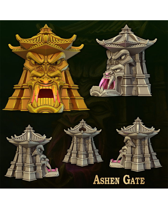 Ashen Gate Dice Tower|Fantasy 3D Tabletop|Fantasy Dice Towers