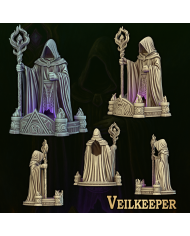 Torre de Dados del Guardián del Velo|Fantasy 3D Tabletop|Torres de Dados de Fantasía