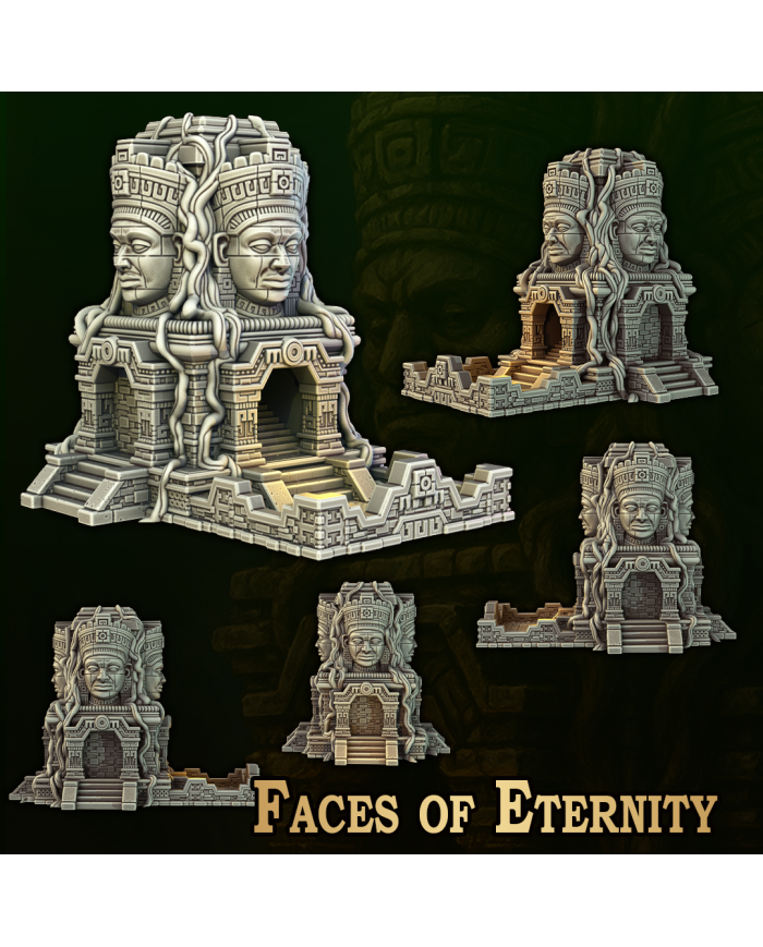 Torre de Dados de los Rostros de la Eternidad|Fantasy 3D Tabletop|Torres de Dados de Fantasía