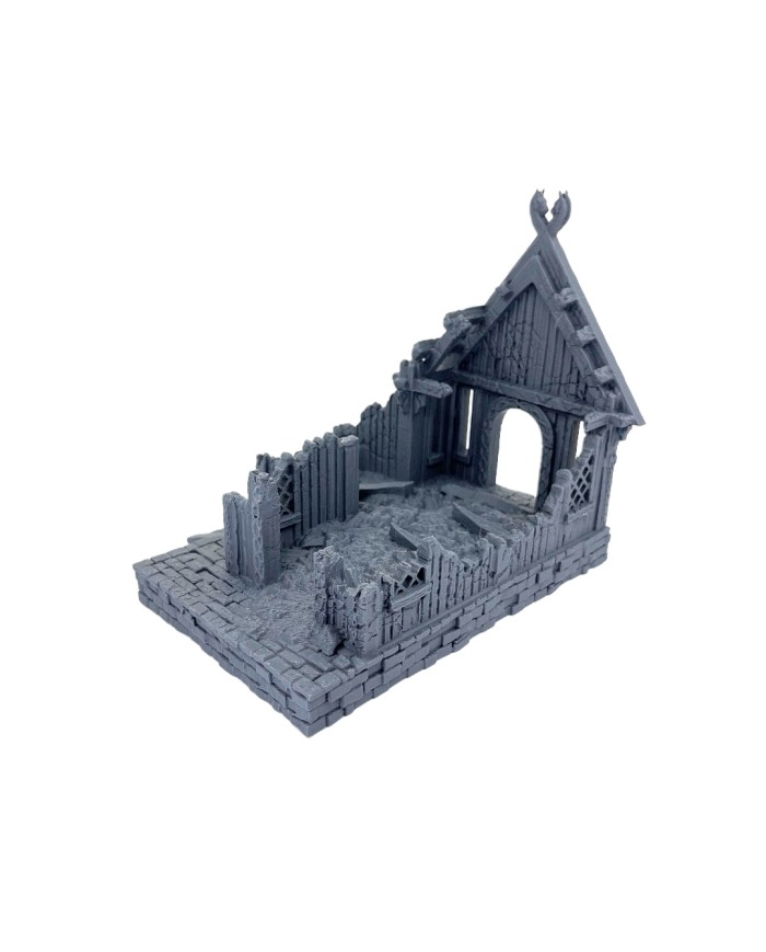 Ruinas de la Casa del Aldeano del Reino de Sajonia|Conquest Creations|Escenografía Reino de Sajonia