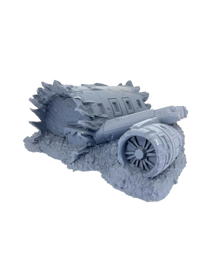 Crashed Plane Large Section|Bad Roll Games|Punkapocalyptic Terrain