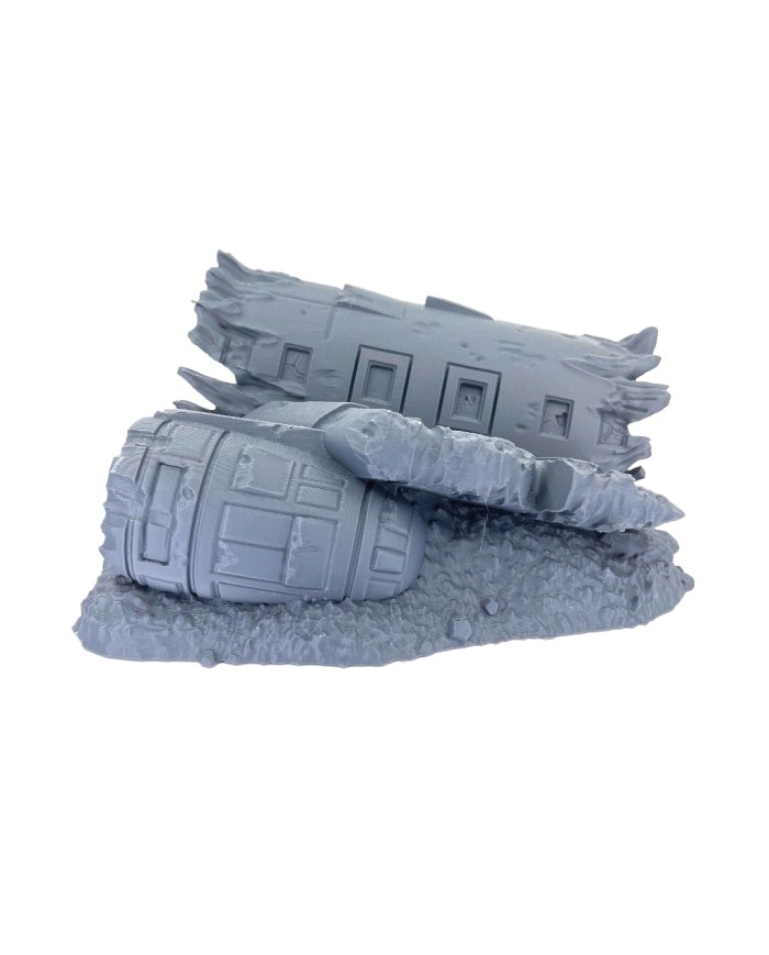 Crashed Plane Large Section|Bad Roll Games|Punkapocalyptic Terrain