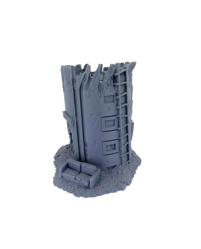 Torre de Vigilancia de Avión Estrellado|Bad Roll Games|Escenografía Punkapocalyptic