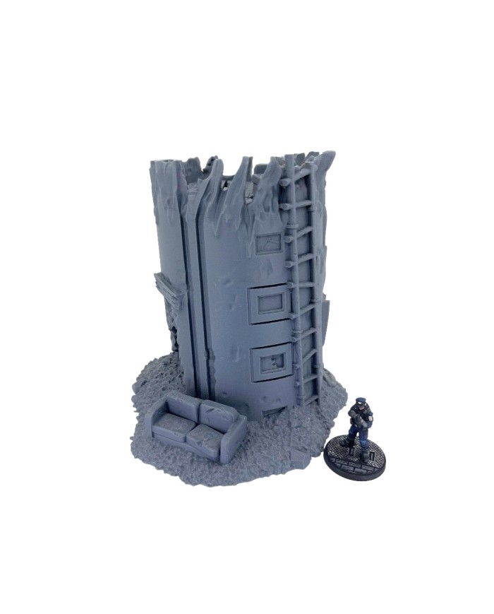 Torre de Vigilancia de Avión Estrellado|Bad Roll Games|Escenografía Punkapocalyptic