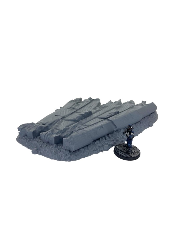 Fragmento Grande de Ala de Avión Estrellado|Bad Roll Games|Escenografía Punkapocalyptic