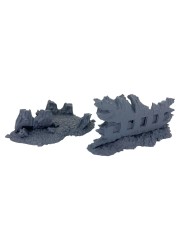 Crashed Plane Fuselage Remains (x2)|Bad Roll Games|Punkapocalyptic Terrain