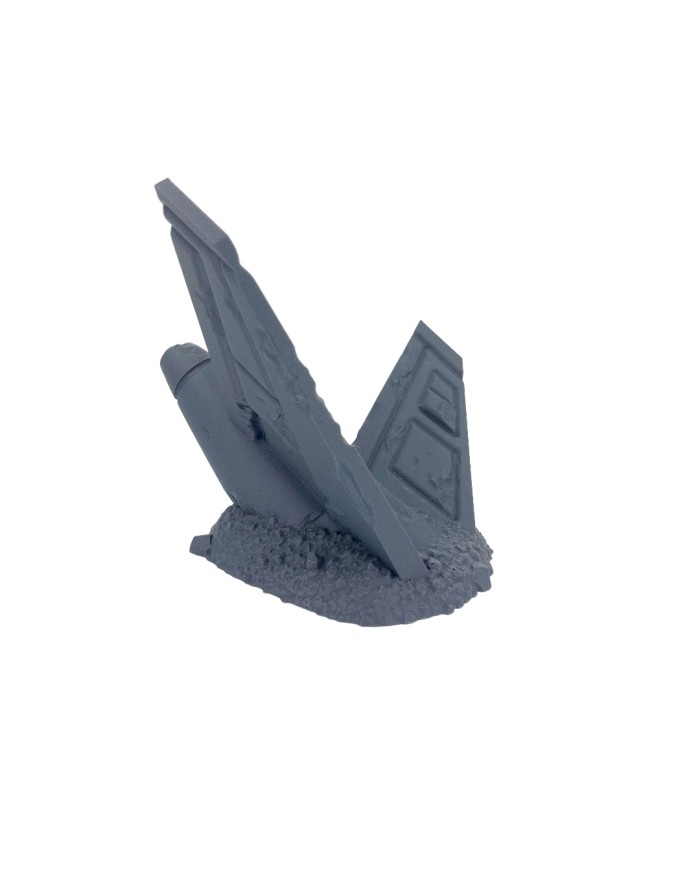 Crashed Plane Tail|Bad Roll Games|Punkapocalyptic Terrain