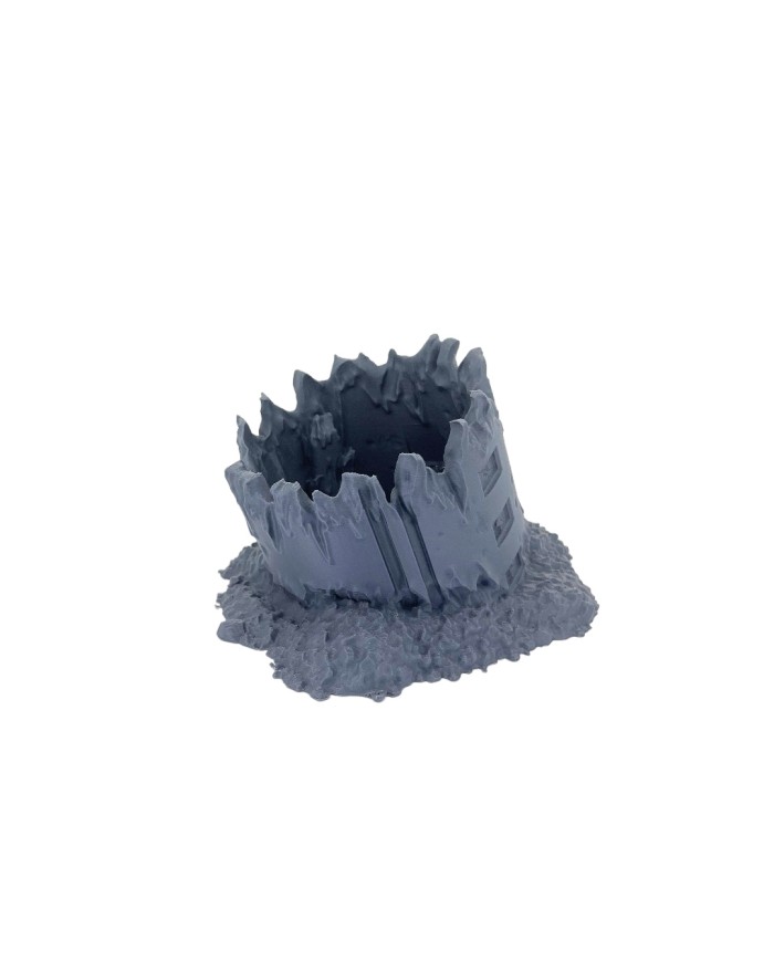 Sección Vertical Abierta de Avión Estrellado|Bad Roll Games|Escenografía Punkapocalyptic