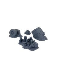 Crashed Plane Scatter Terrain (x4)|Bad Roll Games|Punkapocalyptic Terrain