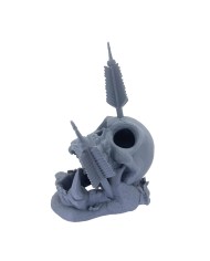 Torre de Dados de Calavera Orco|Fantasy 3D Tabletop|Torres de Dados de Fantasía