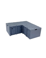 Ancrabourg Quay Wall Inner Corner|3DLayeredscenery|Medieval Town