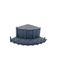 Pasarela Curva para el Muelle de Ancrabourg|3DLayeredscenery|Ciudad Medieval