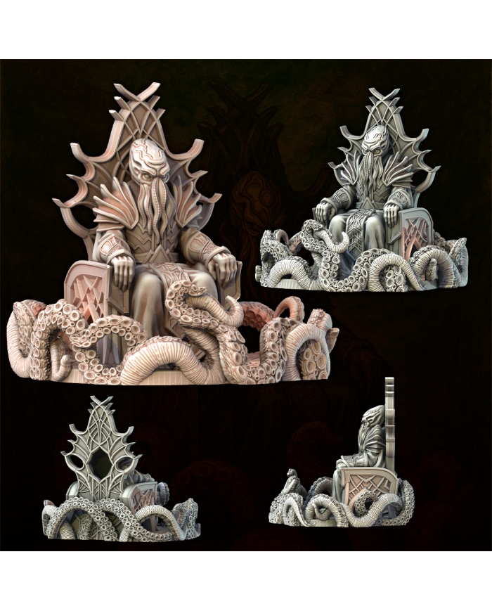 Torre de Dados del Abisal Sentado|Fantasy 3D Tabletop|Torres de Dados de Fantasía