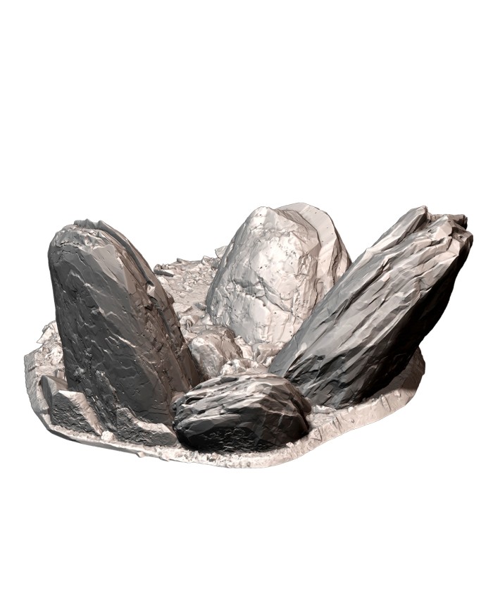 Rocky Scatter Terrain - C|Txarli Factory|Realistic Stones