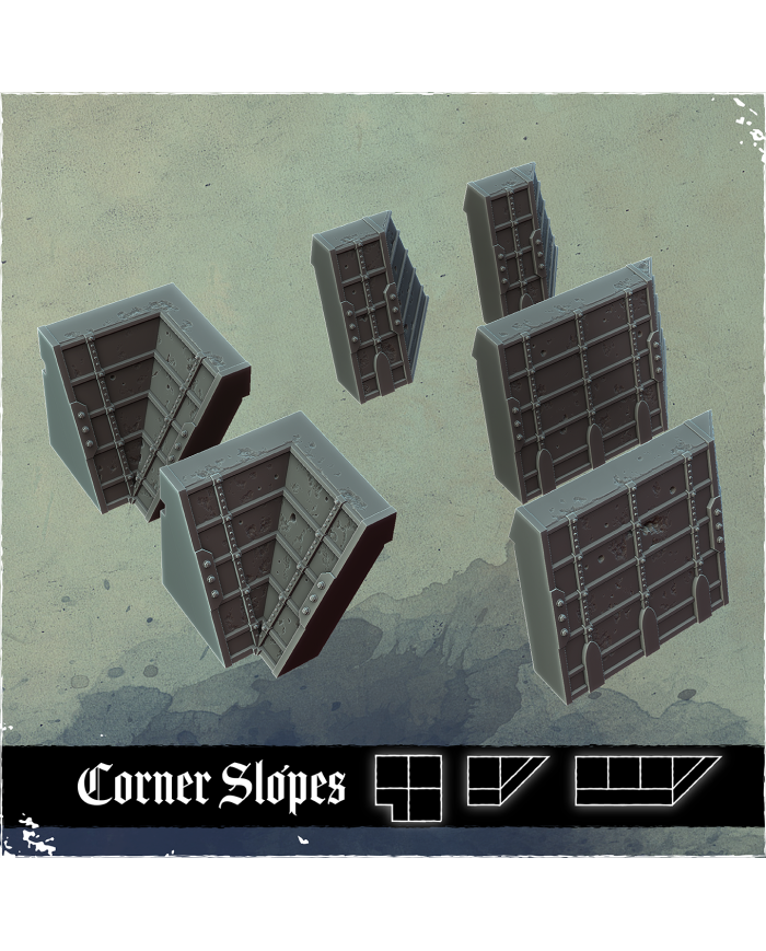 Gothic Trenches: Corner Slopes - A|Multiverse|Modular Gothic Trenches