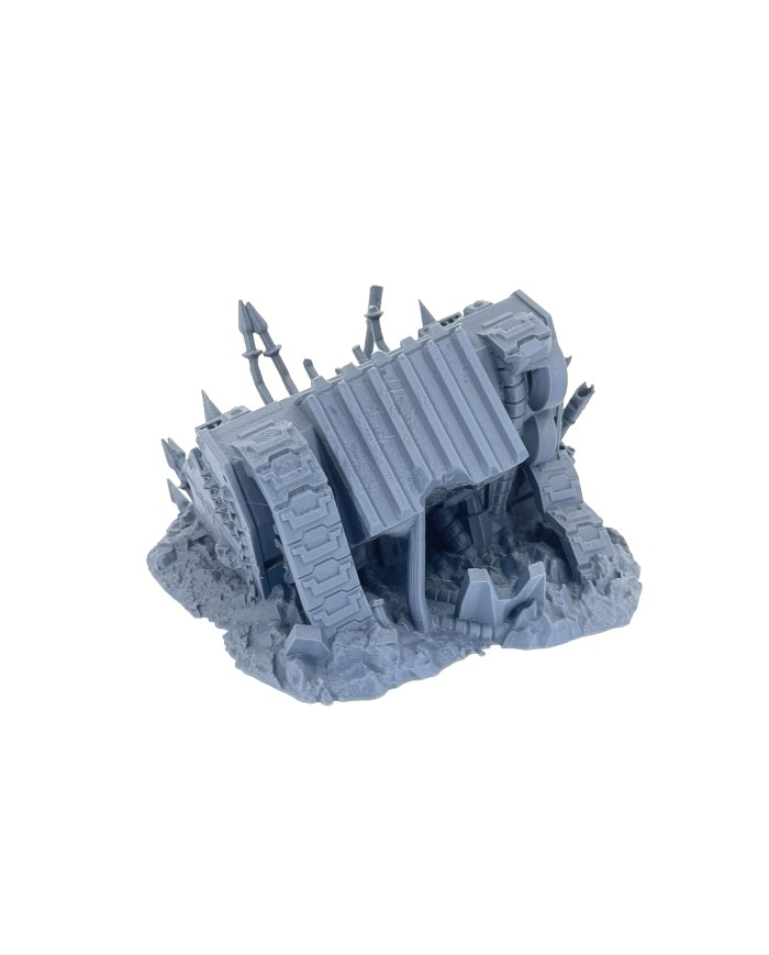 Destroyed Infernal L.R. Tank|Txarli Factory|40K Chaos Terrain