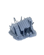 Destroyed Infernal L.R. Tank|Txarli Factory|40K Chaos Terrain