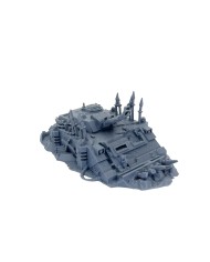 Destroyed Infernal Predator Tank|Txarli Factory|40K Chaos Terrain