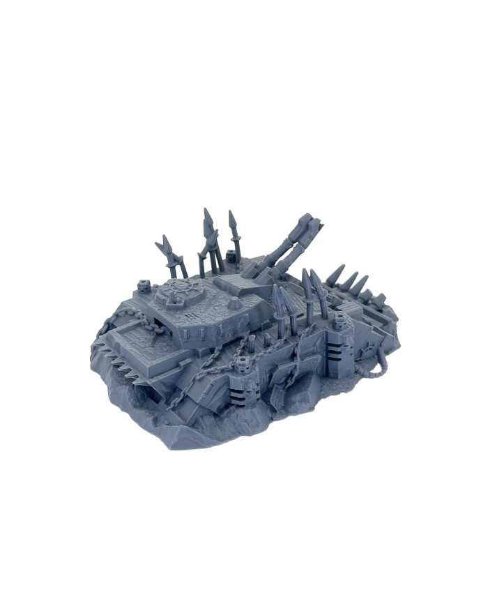 Destroyed Infernal Predator Tank|Txarli Factory|40K Chaos Terrain
