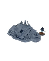 Destroyed Infernal RIN Tank - A|Txarli Factory|40K Chaos Terrain