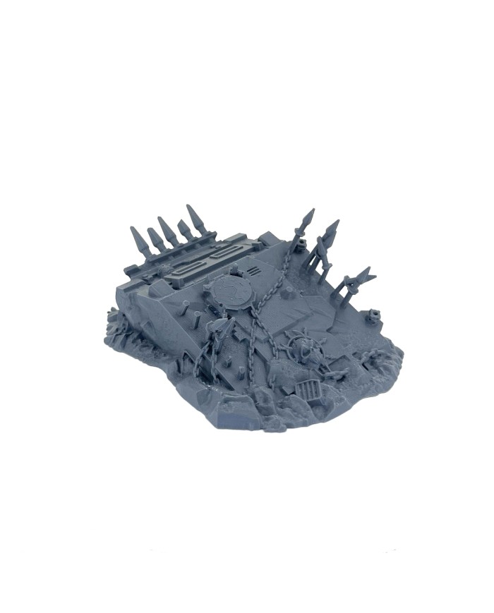 Destroyed Infernal RIN Tank - B|Txarli Factory|40K Chaos Terrain
