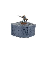 Esquina del Muro del muelle de Ancrabourg - V1|3DLayeredscenery|Puerto Medieval Modular